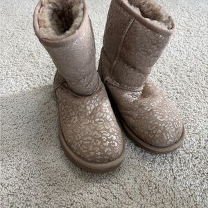 UGG Tan Leopard Pattern Boots
